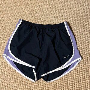 Nike Women's Tempo Dri-Fit Running Shorts NORTS | US M | Navy, Purple, White